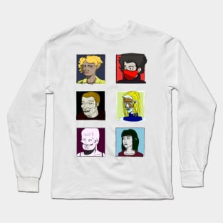 Strangers: a week's worth of daily illustrated portraits Long Sleeve T-Shirt